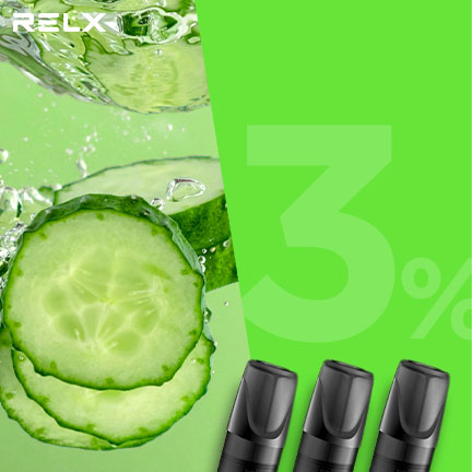 RELX悅刻 正品一代煙彈（清爽黃瓜）3入