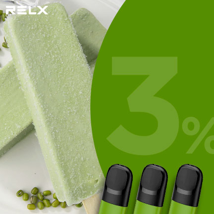 RELX悅刻 正品四 / 五代煙彈（冰綠豆棒）3入