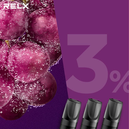 RELX悅刻 正品一代煙彈（多汁葡萄）3入
