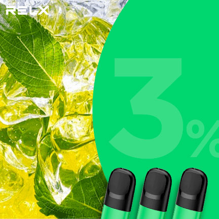 RELX悅刻 正品四 / 五代煙彈（冷泡綠妍）3入