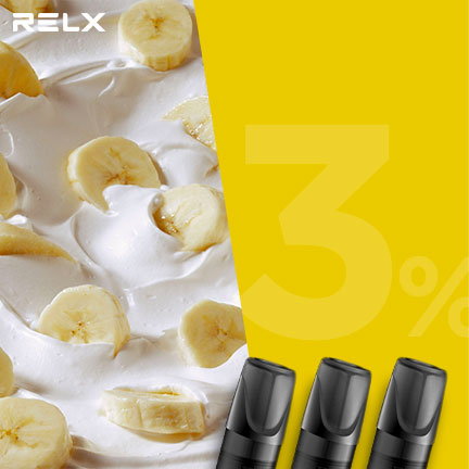 RELX悅刻 正品一代煙彈（香蕉奶昔）3入