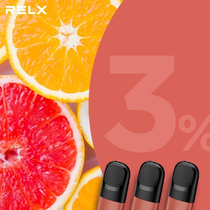 RELX悅刻 正品四 / 五代煙彈（橘香柚惑）3入