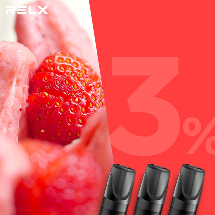 RELX悅刻 正品一代煙彈（草莓雪冰）3入