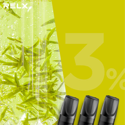 RELX悅刻 正品一代煙彈（清香綠茶）3入
