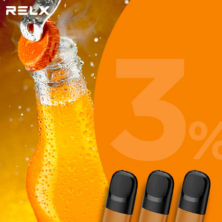 RELX悅刻 正品四 / 五代煙彈（橘子汽水）3入