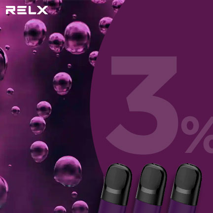 RELX悅刻 正品四 / 五代煙彈（冰搖黑加侖）3入