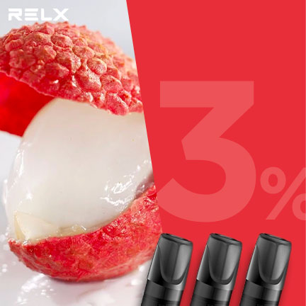 RELX悅刻 正品一代煙彈（冰釀荔枝）3入