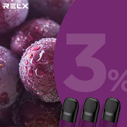 RELX悅刻 正品四 / 五代煙彈（多汁葡萄）3入